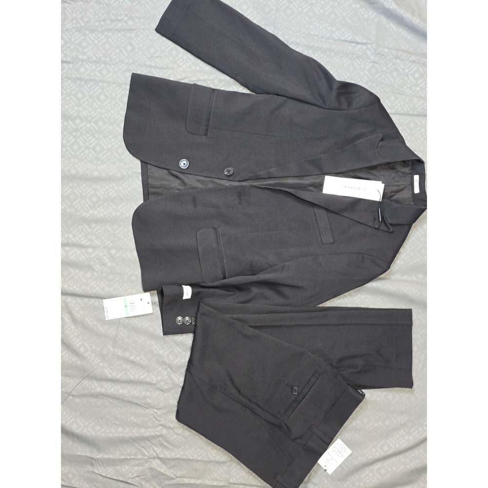 NWT Calvin Klein‎ Kids Black 2 Piece Suit Set Jacket Pants Size 8